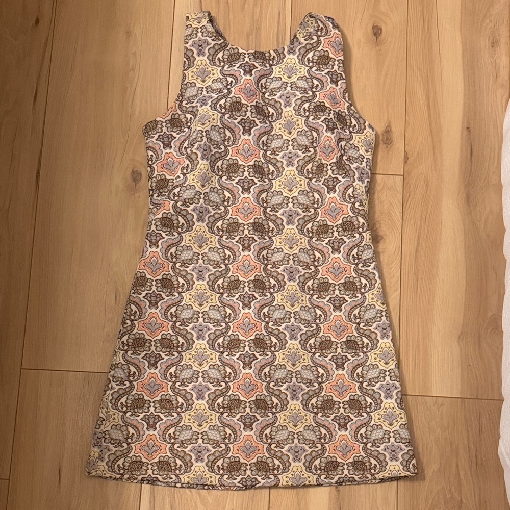 Zara Trafaluc Multicolor Patterned Mini Dress (Size S)